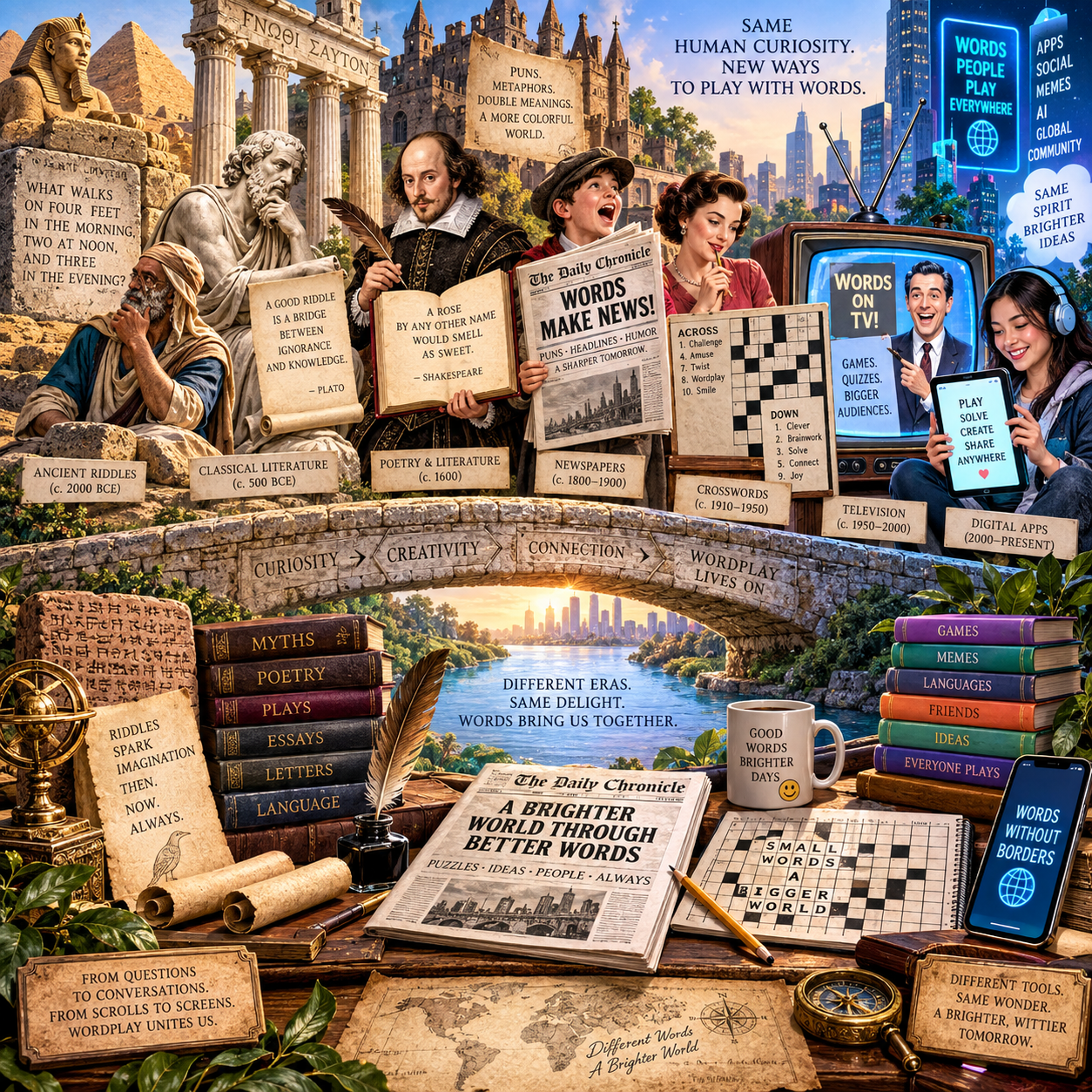 Historia y evolución de los juegos de palabras